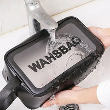 Load image into Gallery viewer, 2 PCS Frosted Translucent Waterproof Storage Bag Cosmetic Bag Swimming Bag Wash Bag, Black M, Black M 2 Handles, Black L, Pink S, Pink M, Pink M 2 Handles, Pink L, White S, White M, White M 2 Handles, White L, Blue S, Blue M, Blue M 2 Handles, Blue L