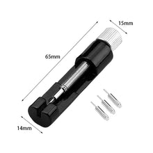 Load image into Gallery viewer, Adjustable Watch Strip Removal Metal Strap Bracelet Link Pin Repair Tool, Black, Golden