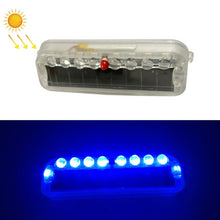 Load image into Gallery viewer, LED Solar Decorative Night Vibration Lighting Warning strobe Lamp, Long Blue, Long Red, Long White