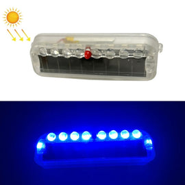 LED Solar Decorative Night Vibration Lighting Warning strobe Lamp, Long Blue, Long Red, Long White