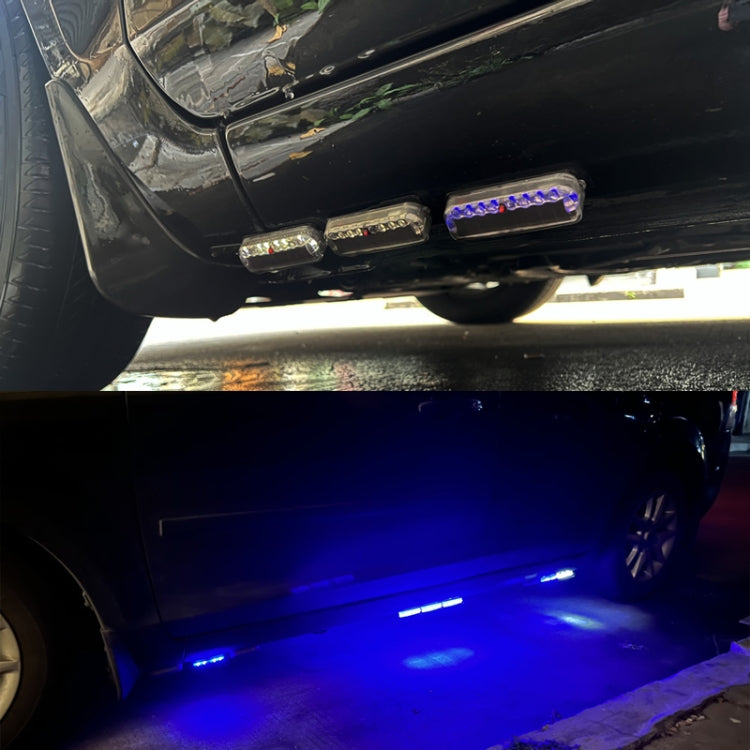 LED Solar Decorative Night Vibration Lighting Warning strobe Lamp, Long Blue, Long Red, Long White