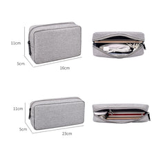 Load image into Gallery viewer, DY01 Digital Accessories Storage Bag, Spec:, Small (Maid Gray), Small (Beauty Pink), Small (Mysterious Black), Small (Sky Blue), Small (Navy Blue), Small (Dark Gray), Large (Maid Gray), Large (Beauty Pink), Large (Mysterious Black), Large (Navy Blue)  ...