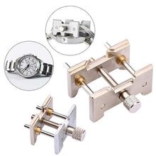 Load image into Gallery viewer, 2 In 1  Watch Movement Holder Clip Base Metal Multi Function Vise Clamp, Random Color Delivery, 2 In 1 Watch Movement Holder