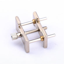 Load image into Gallery viewer, 2 In 1  Watch Movement Holder Clip Base Metal Multi Function Vise Clamp, Random Color Delivery, 2 In 1 Watch Movement Holder