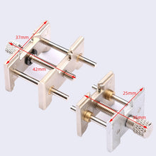 Load image into Gallery viewer, 2 In 1  Watch Movement Holder Clip Base Metal Multi Function Vise Clamp, Random Color Delivery, 2 In 1 Watch Movement Holder