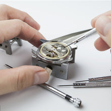 Load image into Gallery viewer, 2 In 1  Watch Movement Holder Clip Base Metal Multi Function Vise Clamp, Random Color Delivery, 2 In 1 Watch Movement Holder