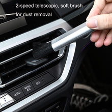 Load image into Gallery viewer, 10 PCS Car Air Conditioner Air Outlet Telescopic Cleaning Brush, 10PCS+Black, 10PCS+Silver