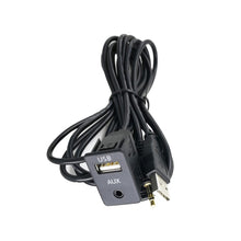 Load image into Gallery viewer, Car Modified AUX+USB Socket Audio Modification Accessories 3.5mm USB Extension Line, AUX+USB