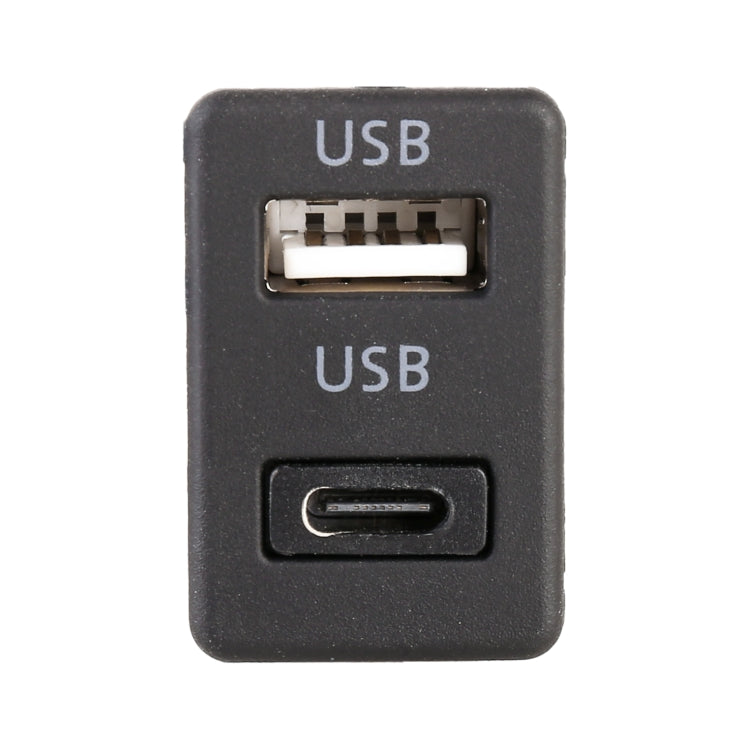 Car Universal Modification Type-C+USB Interface Charging Use Seat, Type-C+USB