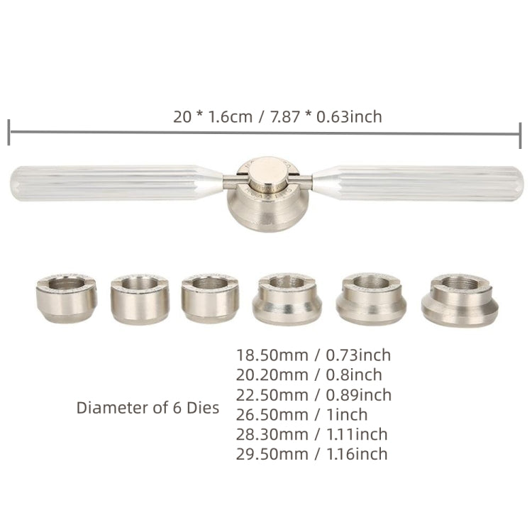 Watch Case Opener Tool Adjustable Watch Back Cover Remover Open Wrench, 65mm 2 Claws, Gear Rear Cover, Round Teeth, Square Teeth