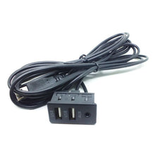 Load image into Gallery viewer, Car Universal Modification Dual USB +AUX Interface Charging Seat, USB+USB+AUX