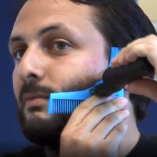 Load image into Gallery viewer, 5PCS Beard -Shaped Template Comb Beard Shaped Comb Color Random Delivery, Style:, L Shape, Z Shape