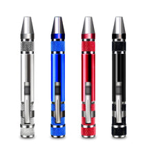 Load image into Gallery viewer, 8 In 1 Screwdriver Aluminum Alloy Combination Disassembly Pen Repair Screwdriver, 8 In 1 Blue, 8 In 1 Red, 8 In 1 Black, 8 In 1 Silver