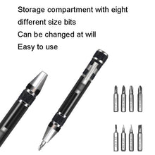 Load image into Gallery viewer, 8 In 1 Screwdriver Aluminum Alloy Combination Disassembly Pen Repair Screwdriver, 8 In 1 Blue, 8 In 1 Red, 8 In 1 Black, 8 In 1 Silver
