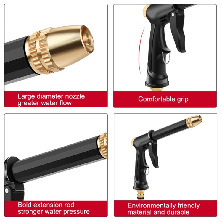 High Pressure Car Wash Hose Telescopic Watering Sprinkler, Style:, H2+3 Connector+5m Tube, H2+3 Connector+10m Tube, H2+3 Connector+10m Tube+Foam Pot, H2+3 Connector+15m Tube, H2+3 Connector+15m Tube+Foam Pot, H2+3 Connector+20m Tube                    ...