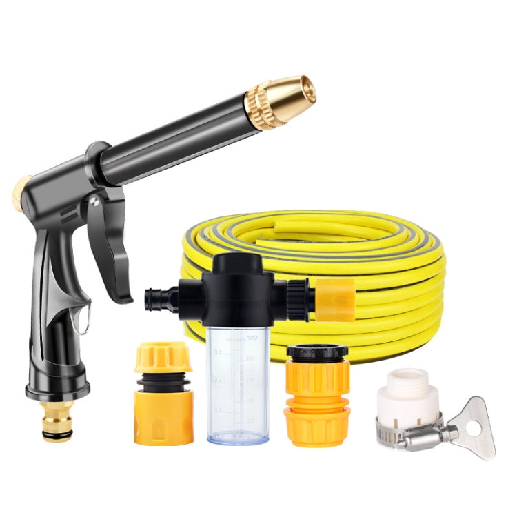 High Pressure Car Wash Hose Telescopic Watering Sprinkler, Style:, H2+3 Connector+5m Tube, H2+3 Connector+10m Tube, H2+3 Connector+10m Tube+Foam Pot, H2+3 Connector+15m Tube, H2+3 Connector+15m Tube+Foam Pot, H2+3 Connector+20m Tube                    ...