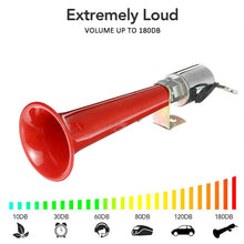 Load image into Gallery viewer, 180DB Car Super Loud Air Horn Bird Call Single Pipe Air Whistle Horn, Super Loud Air Horn