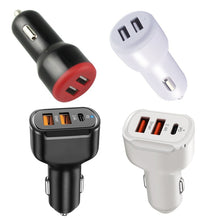 Load image into Gallery viewer, PD+2.4A Dual USB Car Charger, Style: 3 Ports (Black), 2 Ports (Black), 2 Ports (White), 3 Ports (Black), 3 Ports (White)