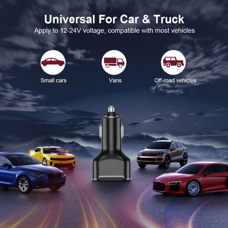 PD+2.4A Dual USB Car Charger, Style: 3 Ports (Black), 2 Ports (Black), 2 Ports (White), 3 Ports (Black), 3 Ports (White)