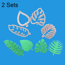 Load image into Gallery viewer, 2 Sets 4 In 1 Tropical Leaf Fondant Cake Mold Cookie Mold, Tropical Leaf