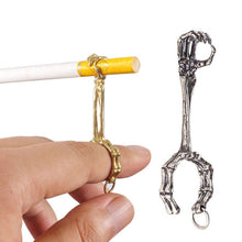 Load image into Gallery viewer, Skull Hand Game Cigarette Clip Electroplating Ring, Gold Plating, Silver Plating