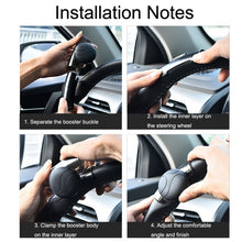 Load image into Gallery viewer, 2PCS Automotive Silicone Bearing Steering Wheel Booster, Black, Blue