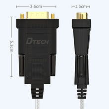 Load image into Gallery viewer, DTECH DT-5002A 1.8m USB To RS232 Serial Line DB9 Needle COM Port, 1.8m