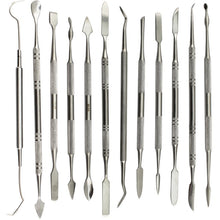 Load image into Gallery viewer, 12 In 1 Stainless Steel Wax Carving Knife Dental Tool Set Clay Modeling Tool, 12 In 1 Knife