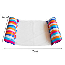 Load image into Gallery viewer, MT-2204008 Color Vertical Stripe PVC Inflatable Floating Bed