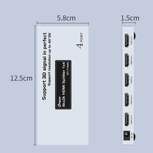 Load image into Gallery viewer, DTECH DT-7144A HDMI 2.0 1 In 4 Out 4K X 2K HD Video Splitter, CN Plug, DT-7144A