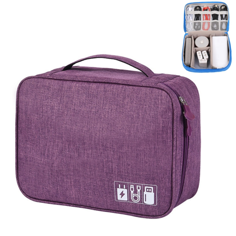 Multifunctional Cationic Digital U Disk Data Cable Storage Bag, a15 Purple, a15 Grey, a15 Wine Red, a15 Navy, a15 Blue
