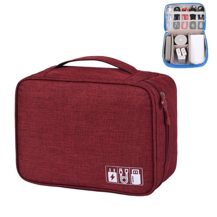 Multifunctional Cationic Digital U Disk Data Cable Storage Bag, a15 Navy, a15 Blue, a15 Purple, a15 Black, a15 Grey, a15 Wine Red