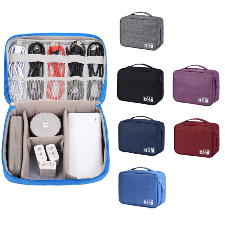 Multifunctional Cationic Digital U Disk Data Cable Storage Bag, a15 Navy, a15 Blue, a15 Purple, a15 Black, a15 Grey, a15 Wine Red