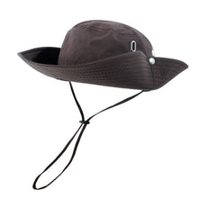 Load image into Gallery viewer, Versatile Breathable Sunscreen Drawstring Fisherman Hat, Khaki, Black, Grey, Coffee, Dark Blue, Army Green