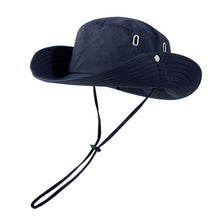 Load image into Gallery viewer, Versatile Breathable Sunscreen Drawstring Fisherman Hat, Khaki, Black, Grey, Coffee, Dark Blue, Army Green