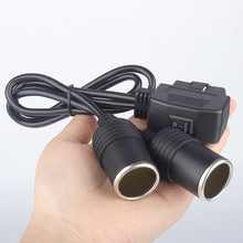 Load image into Gallery viewer, Car OBD To Cigarette Lighter Female Seat Driving Recorder Power Cord, 50cm, 60cm