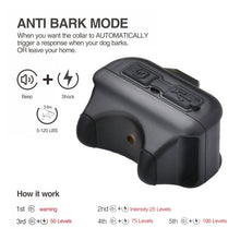 Load image into Gallery viewer, Pet Collar Trainer Rechargeable Automatic Bark Stop, Automatic Bark Stop Black, Automatic Bark Stop Black White Spots