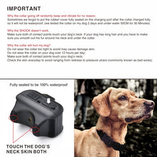 Load image into Gallery viewer, Pet Collar Trainer Rechargeable Automatic Bark Stop, Automatic Bark Stop Black, Automatic Bark Stop Black White Spots