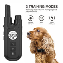 Load image into Gallery viewer, Intelligent Remote Control Dog Trainer Automatic Barking Stop Collar, Collar Black, Collar White