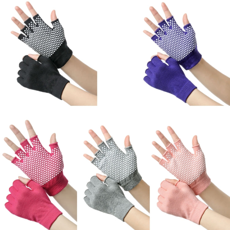 Ladies Non-Slip Fingerless Aerial Yoga Aid Gloves