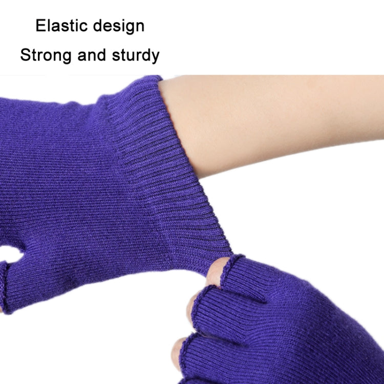 Ladies Non-Slip Fingerless Aerial Yoga Aid Gloves