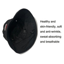 Load image into Gallery viewer, GEGEEN DOMOG Big Brim Bucket Hat Windproof Drawstring Retro Pot Hat, Khaki, Black