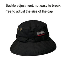 Load image into Gallery viewer, GEGEEN DOMOG Big Brim Bucket Hat Windproof Drawstring Retro Pot Hat, Khaki, Black