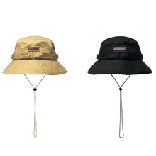 Load image into Gallery viewer, GEGEEN DOMOG Big Brim Bucket Hat Windproof Drawstring Retro Pot Hat, Khaki, Black