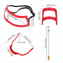 Load image into Gallery viewer, 2 Sets Beard Styling Board Shaving Barber Tools, Style:, Shape Ruler+Pen, Shape Ruler+Pen+Bearded Model, Shape Ruler x 2+Pen+Bearded Model