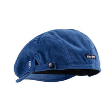 Load image into Gallery viewer, Reverse Letter Beret Corduroy Street Retro Hat, Blue, Black, Grey, Coffee, Deep Gray