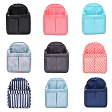 Load image into Gallery viewer, Schoolbag Separation Organizer Storage Bag Computer Backpack Liner Bag, Small Black, Small Pink, Small Light Blue, Small Blue Firebird, Small Gray, Small Pink Stripe, Small Navy Stripe, Small Blue, Small Navy, Large Black, Large Light Blue             ...