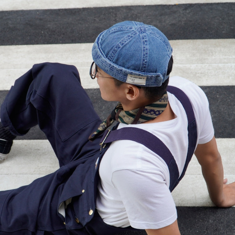 GEGEEN DOMOG Cowboy Landlord Hat Literary Melon Cap Retro Sailor Hat