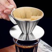 Load image into Gallery viewer, Double-layer Stainless Steel Pour-over Coffee Filter, Size:, Small, Large