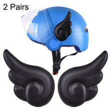 Load image into Gallery viewer, 2 Pairs Motorcycle Helmet Angel Wings Decoration, White, Light Blue, Red, Black, Pink, Blue